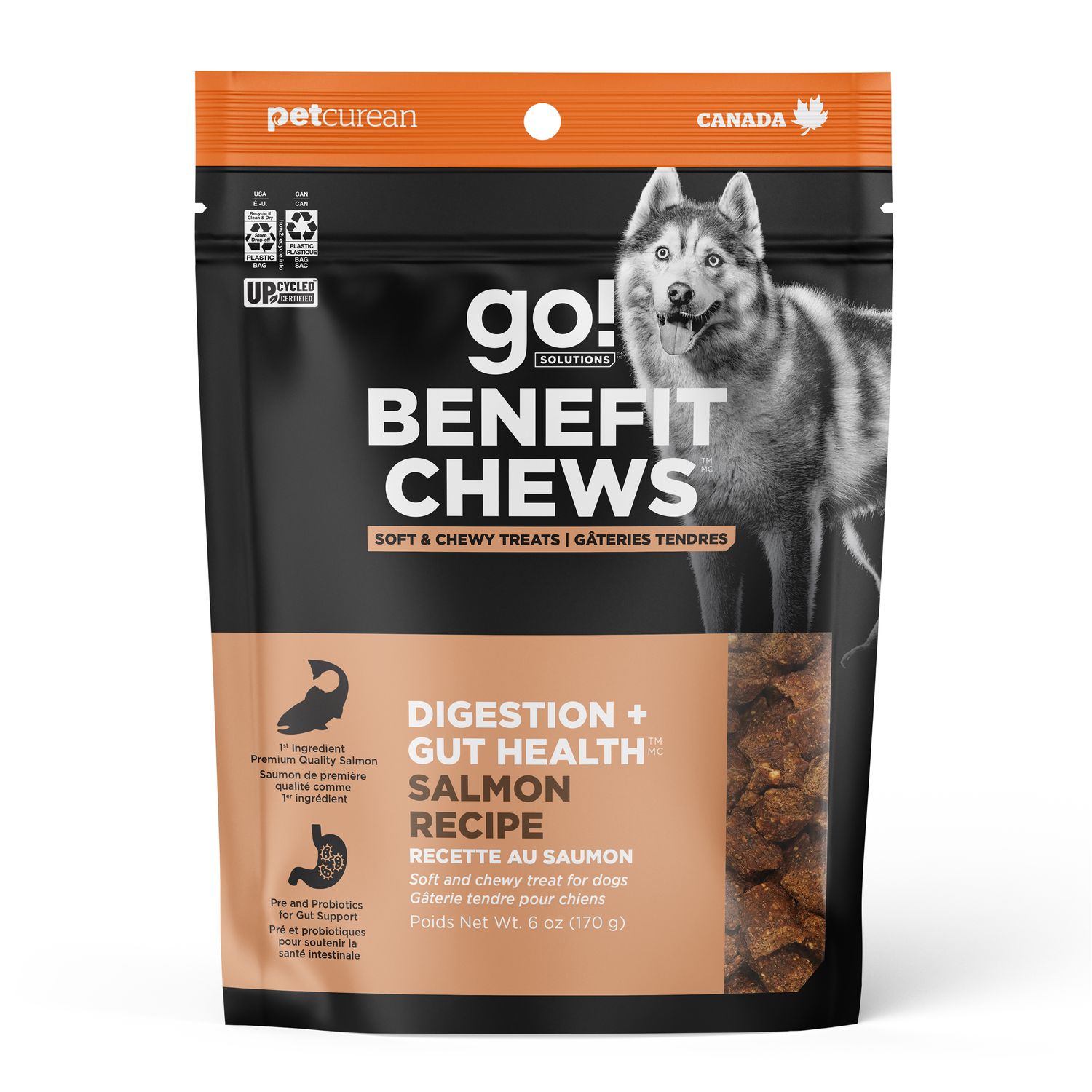 Go! Solutions Benefit Chews Digestion + Gut Health Salmon Recipe for dogs 170g