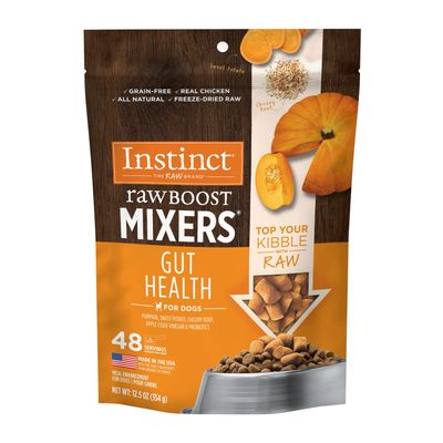 Instinct Raw Boost Mixers Gut Health Freeze-Dried Dog Food Topper 12.5oz