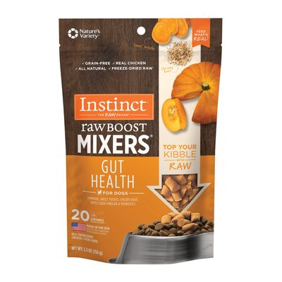 Instinct Raw Boost Mixers Gut Health Freeze-Dried Dog Food Topper 5.5oz
