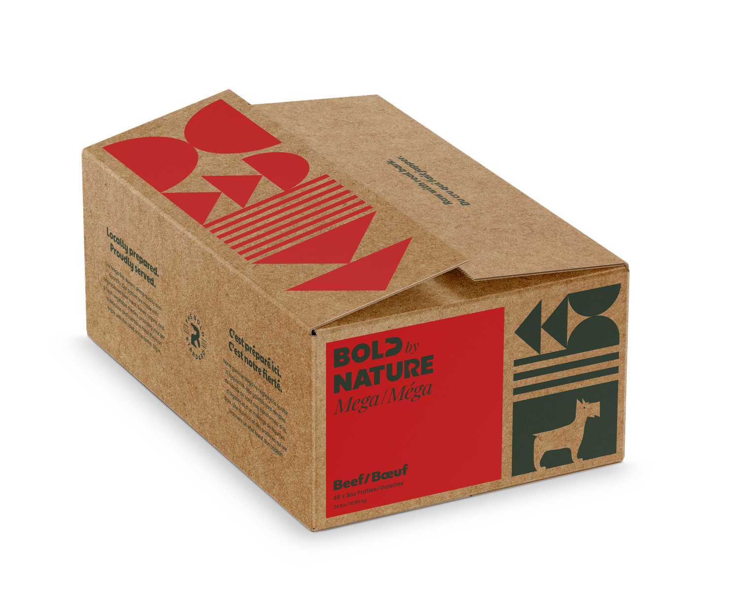 Bold by Nature Mega Beef Frozen Dog Food 24 lb