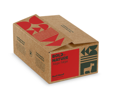 Bold by Nature Mega Beef Frozen Dog Food 24 lb