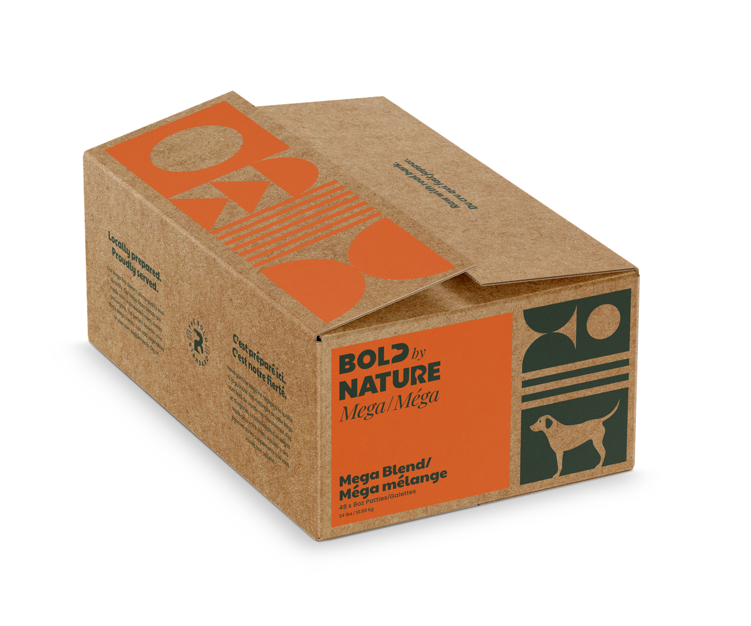 Bold by Nature Mega Blend Frozen Dog Food 24 lb