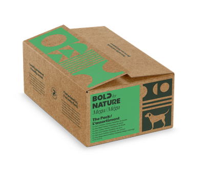 Bold by Nature The Pack: Mega Variety Frozen Dog Food 24lbs