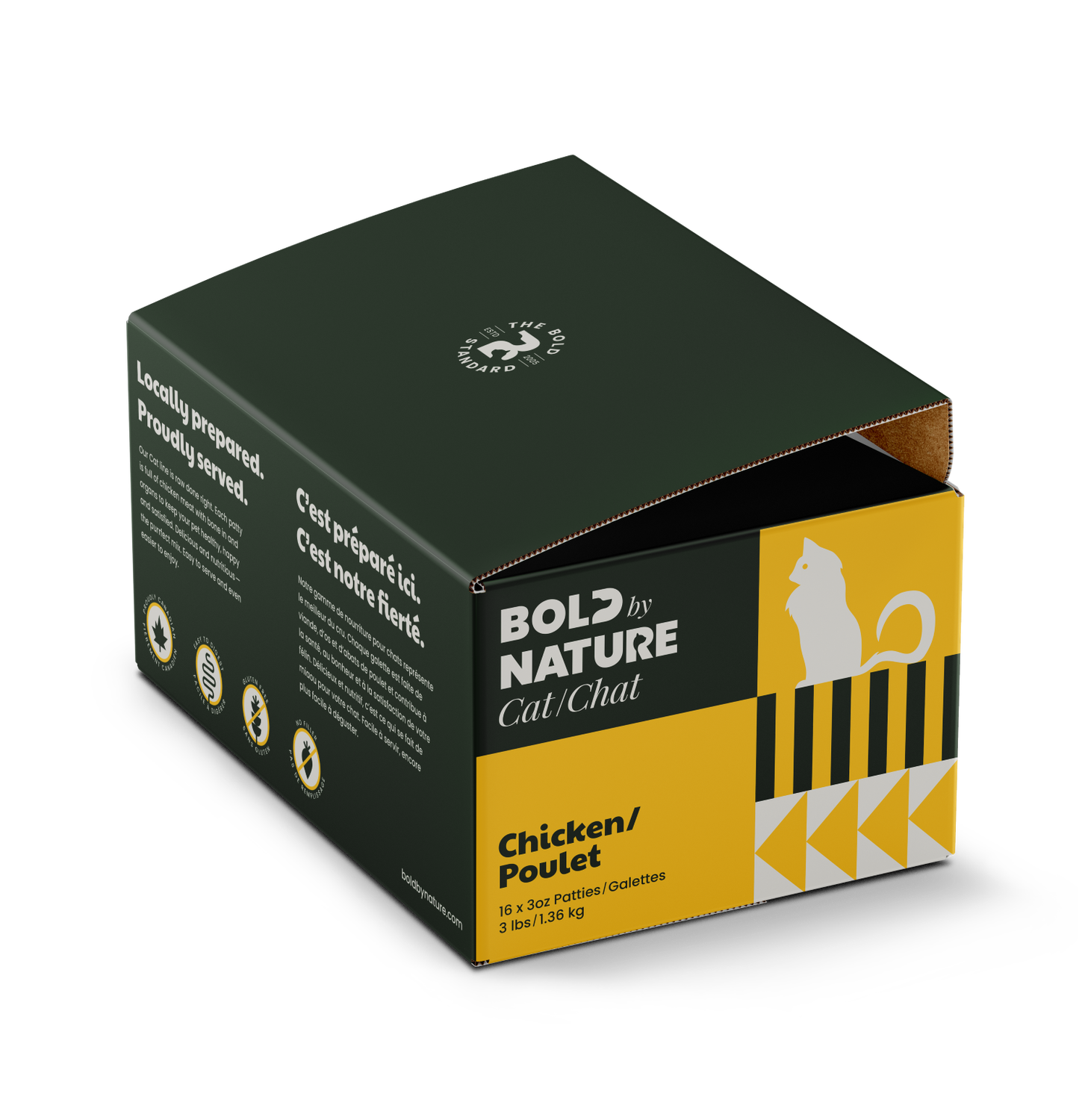 Bold by Nature Chicken Patties Cat 3lb