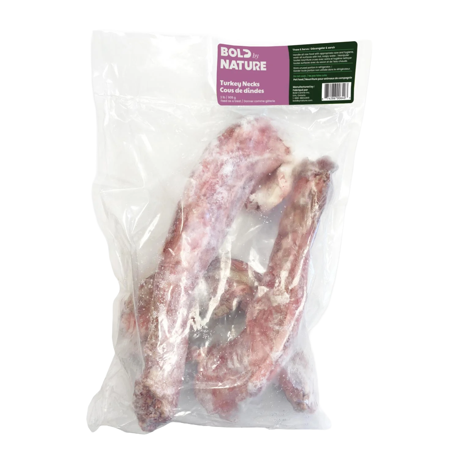 Bold By Nature Raw Turkey Neck 2lb