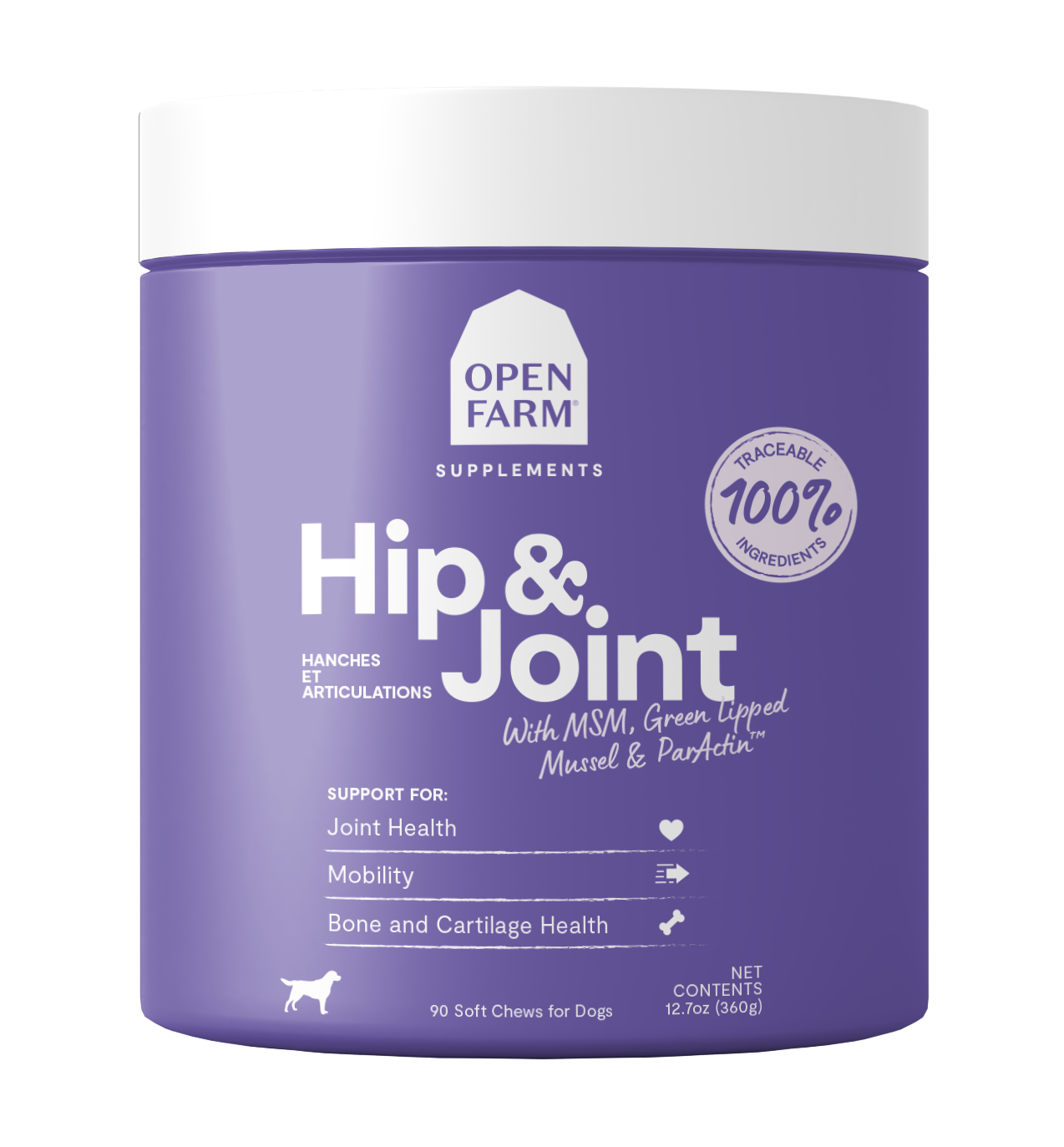 Open Farm Hip &amp; Joint Health Supplement Chews for Dogs