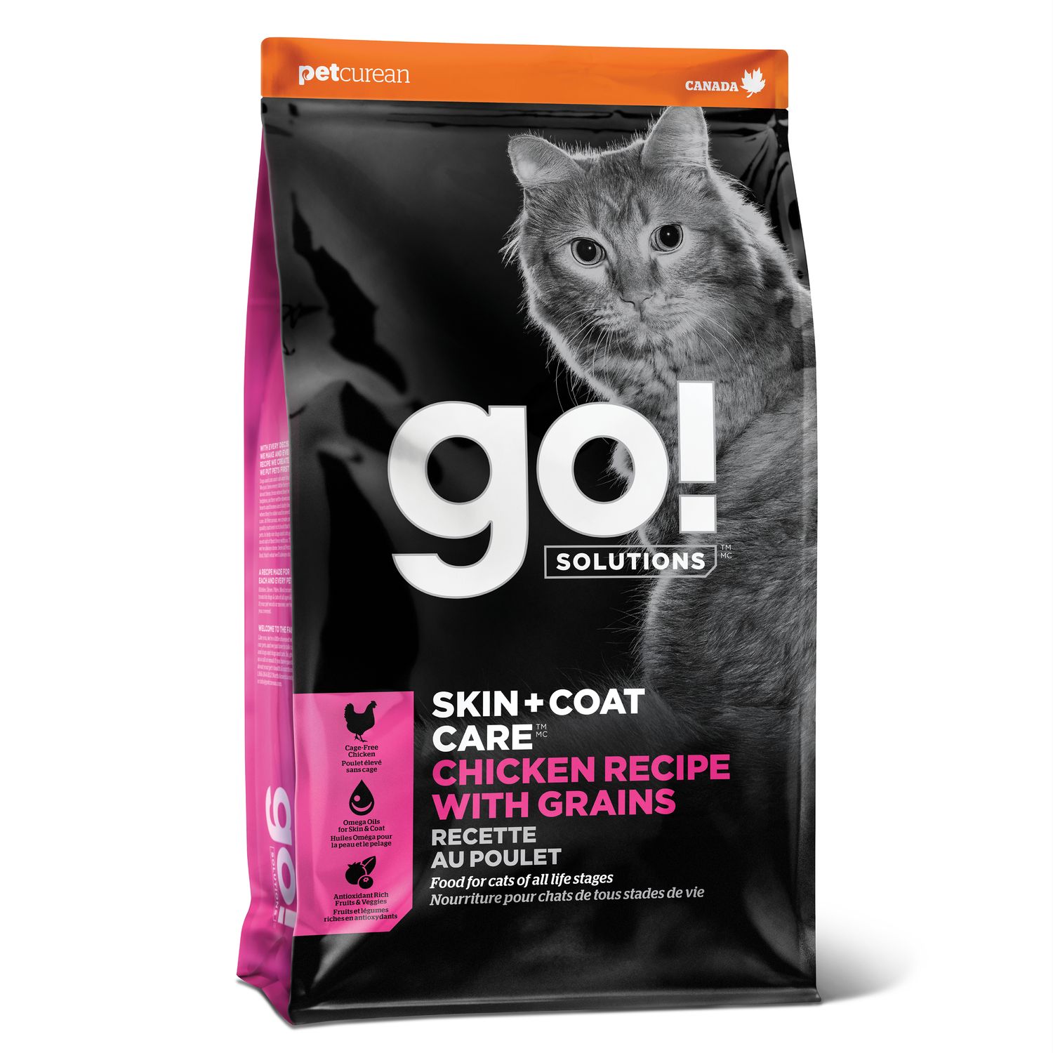 Go! Solutions Skin + Coat Care Chicken Recipe With Grains for cats