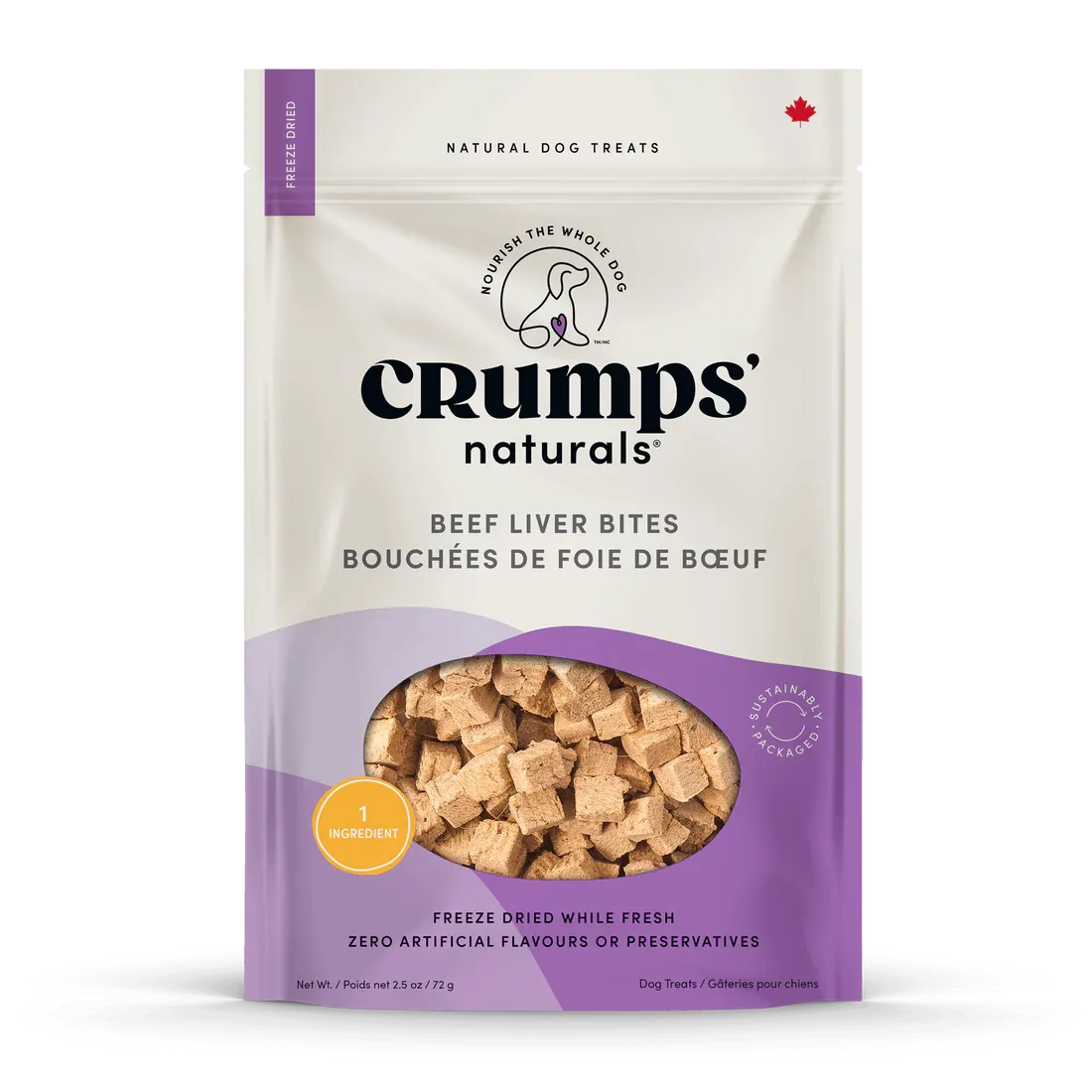 Crumps Beef Liver Bites Dog 72g