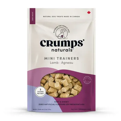 Crumps Mini Trainers Lamb Soft &amp; Chewy Dog Treats 132g