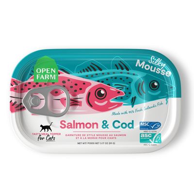 Open Farm Topper Salmon &amp; Cod for Cats 3oz