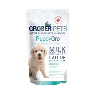 Grober Pets PuppyGro Powdered Milk Replacer - Newborn, Calcium, Phosphorus &amp; Colostrum