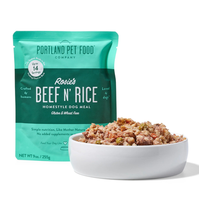 Portland Pet Food Company Rosie&#39;s Beef N&#39; Rice Homestyle Dog Food