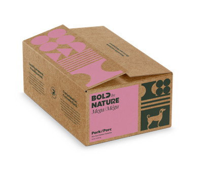 Bold by Nature Mega Pork Frozen Dog Food 24 lb