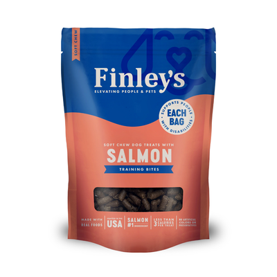 Finley&#39;s Salmon Soft Chew Training Bites Dog Treats 6oz