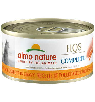 Almo Nature HQS Complete Cat Food - Chicken Recipe With Carrots In Gravy 70g