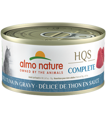 Almo Nature HQS Complete Cat Food - Deli Tuna Recipe In Gravy 70g