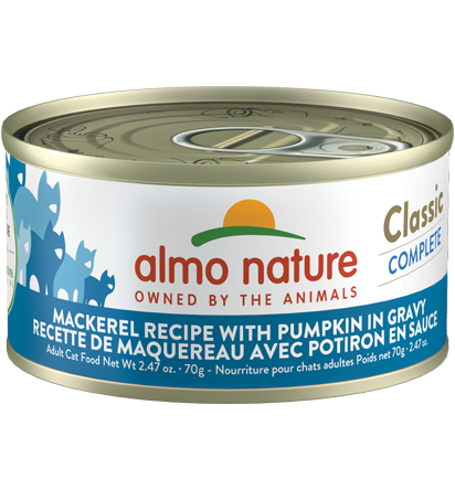 Almo Classic Complete Cat Food - Mackerel Recipe With Pumpkin In Gravy 70g