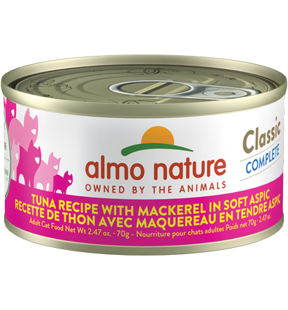 Almo Classic Complete Cat Food - Tuna Recipe With Mackerel In Soft Aspic 70g
