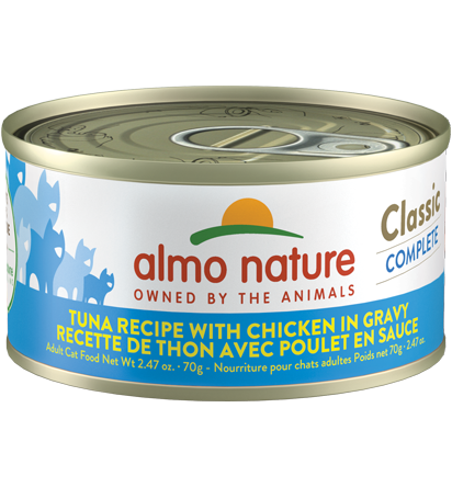 Almo Classic Complete Cat Food - Tuna With Chicken Recipe In Gravy 70g