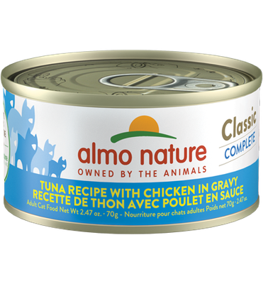 Almo Classic Complete Cat Food - Tuna With Chicken Recipe In Gravy 70g