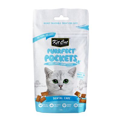 Kit Cat Purrfect Pockets Dental Care Cat Treat 60g