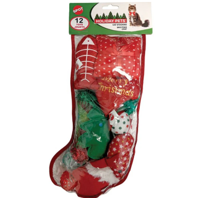 Spot Holiday Stocking Assorted Large for Cats