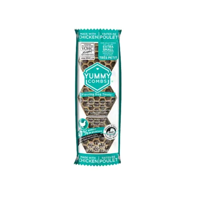 Yummy Combs With Real Chicken Flossing Dog Treats X-Small