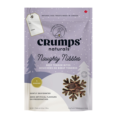 Crumps&#39; Naturals Naughty Nibbles Beef Tender Bites Holiday Dog Treats 138g