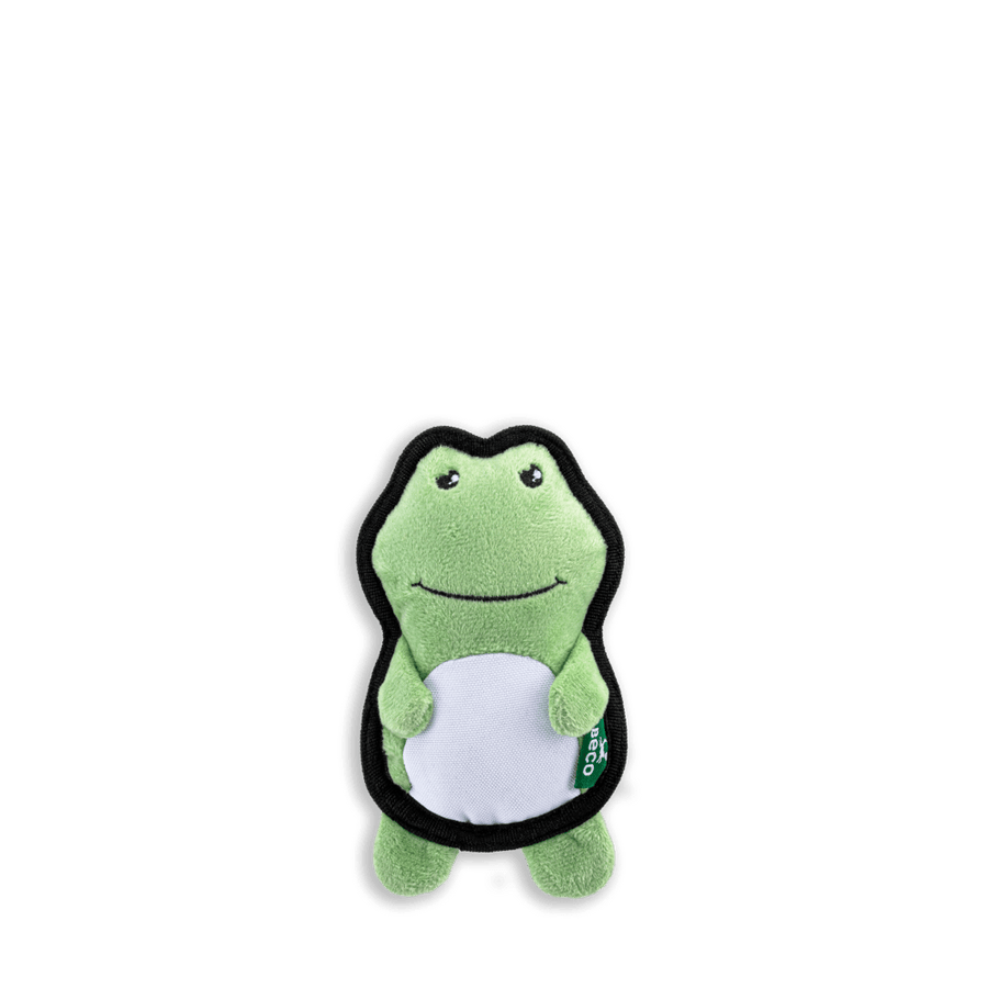 Beco Recycled Rough &amp; Tough Freddy The Frog Dog Toy
