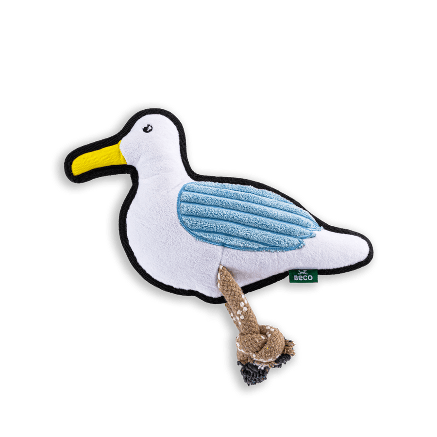 Beco Recycled Rough &amp; Tough Sandy The Seagull Dog Toy