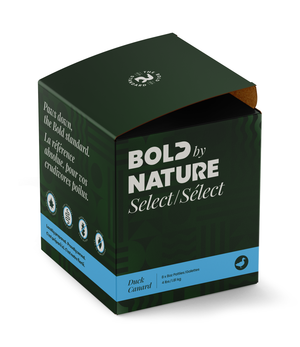 Bold by Nature Select Duck Frozen Dog Food 4 lb
