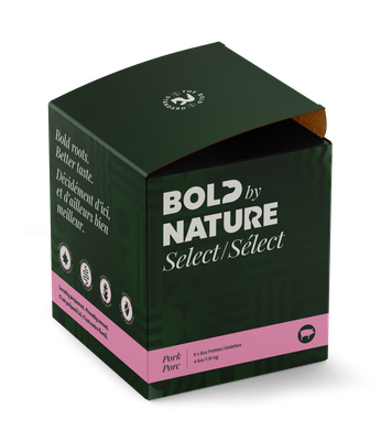 Bold by Nature Select Pork Frozen Dog Food 4 lb