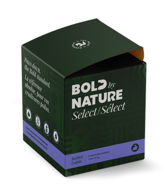 Bold by Nature Select Rabbit Frozen Dog Food 4 lb