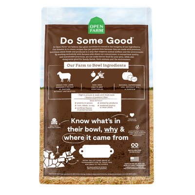 Open Farm Grain Free Pasture-Raised Lamb Recipe Dog Food