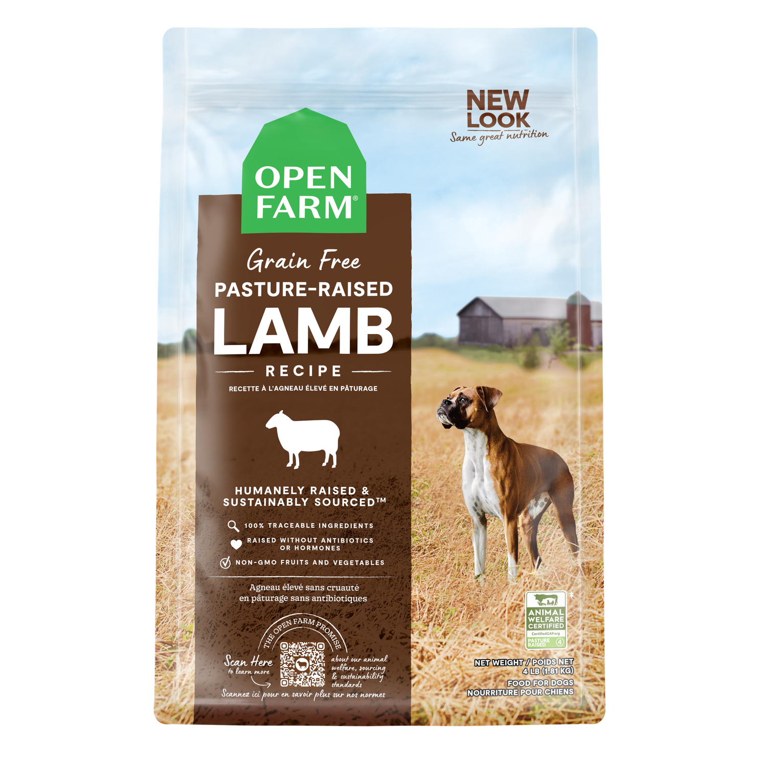 Open Farm Grain Free Pasture-Raised Lamb Recipe Dog Food