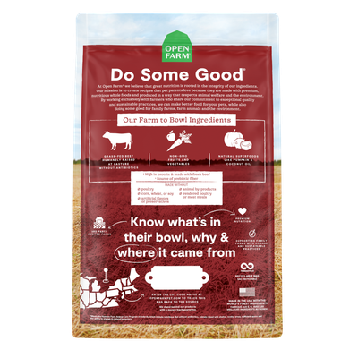 Open Farm Grain Free Grass Fed Beef Recipe Dog Food