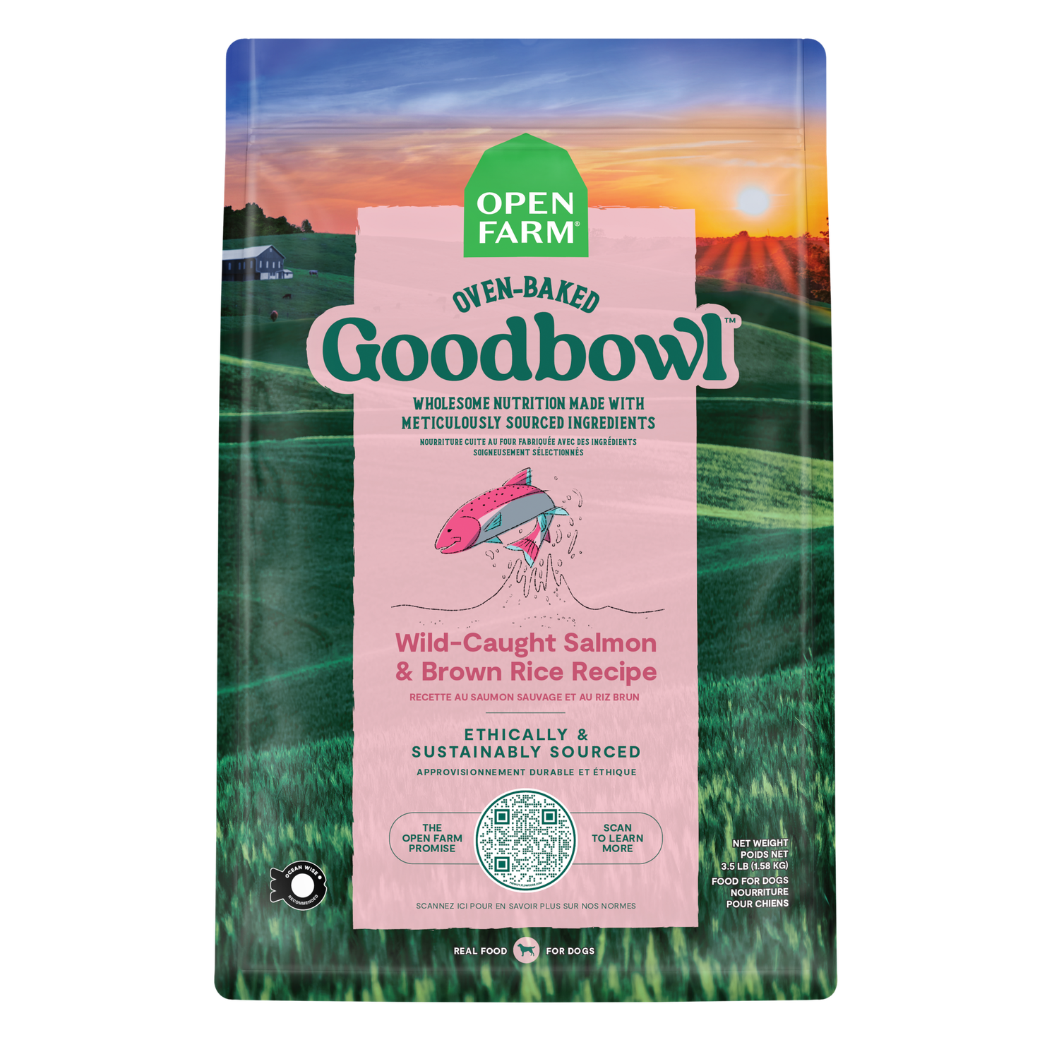 Open Farm Goodbowl Salmon &amp; Brown Rice Dog Food