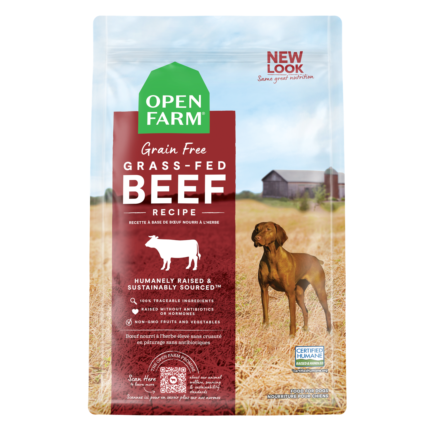 Open Farm Grain Free Grass Fed Beef Recipe Dog Food