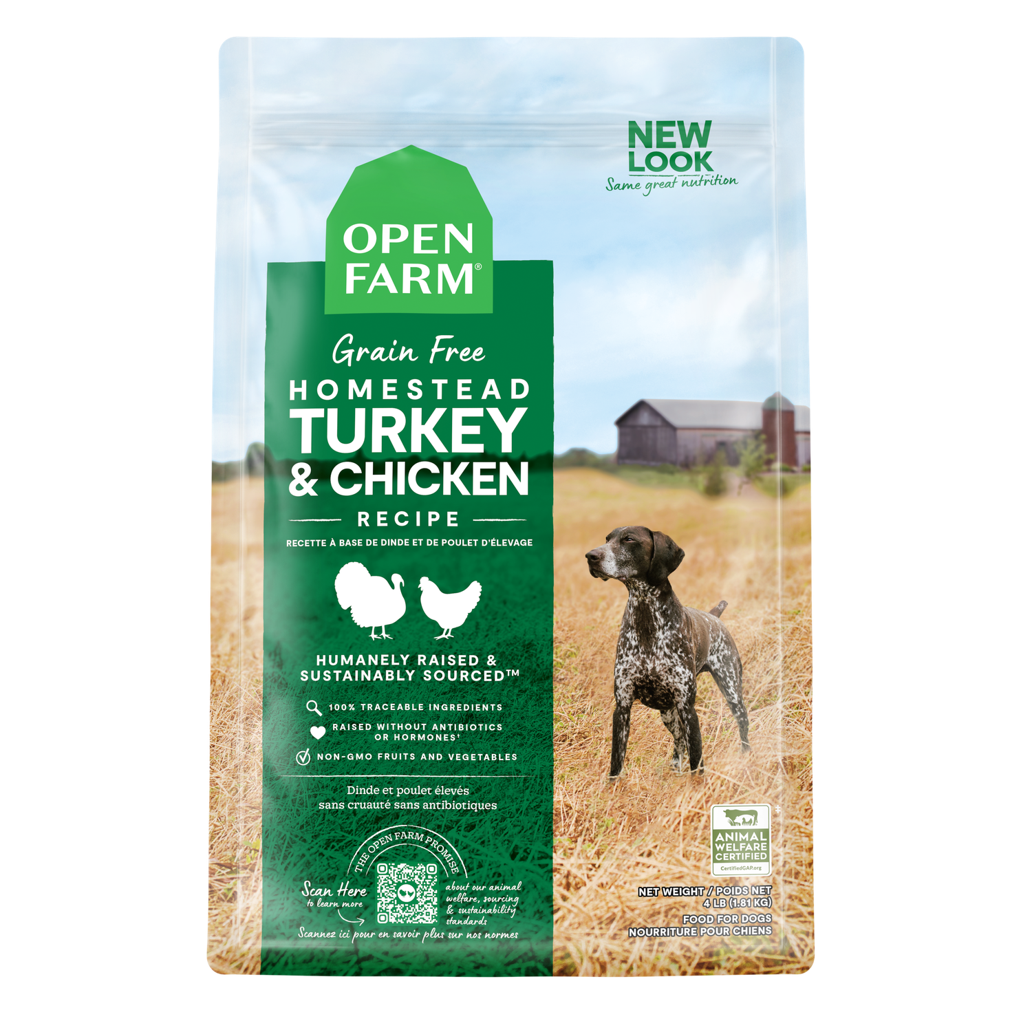 Open Farm Grain Free Homestead Turkey &amp; Chicken Recipe Dog Food