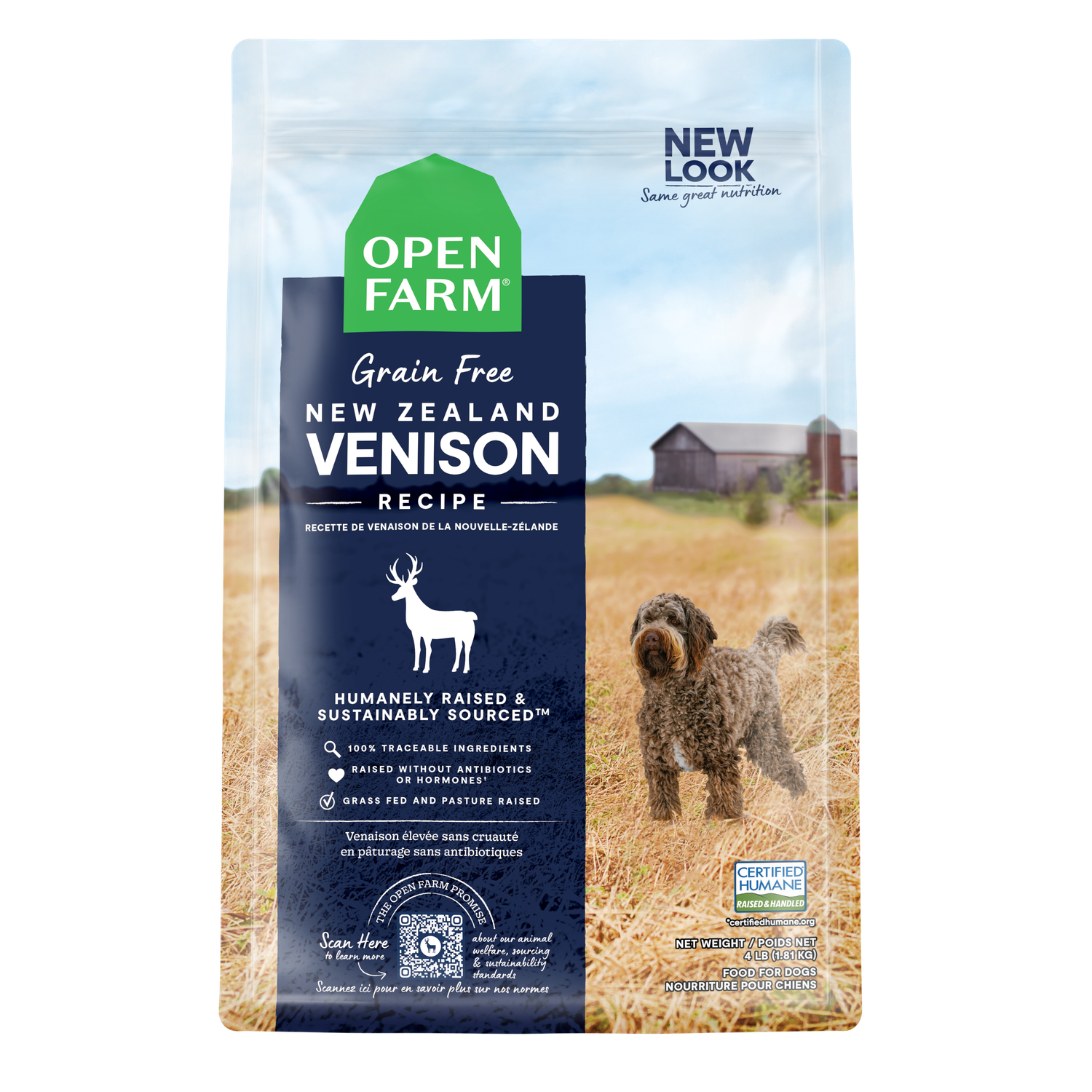 Open Farm Grain Free New Zealand Venison Recipe Dog Food
