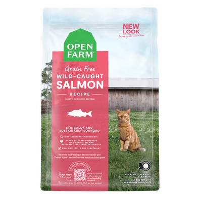 Open Farm Grain-Free Wild-Caught Salmon Cat Food 4lb