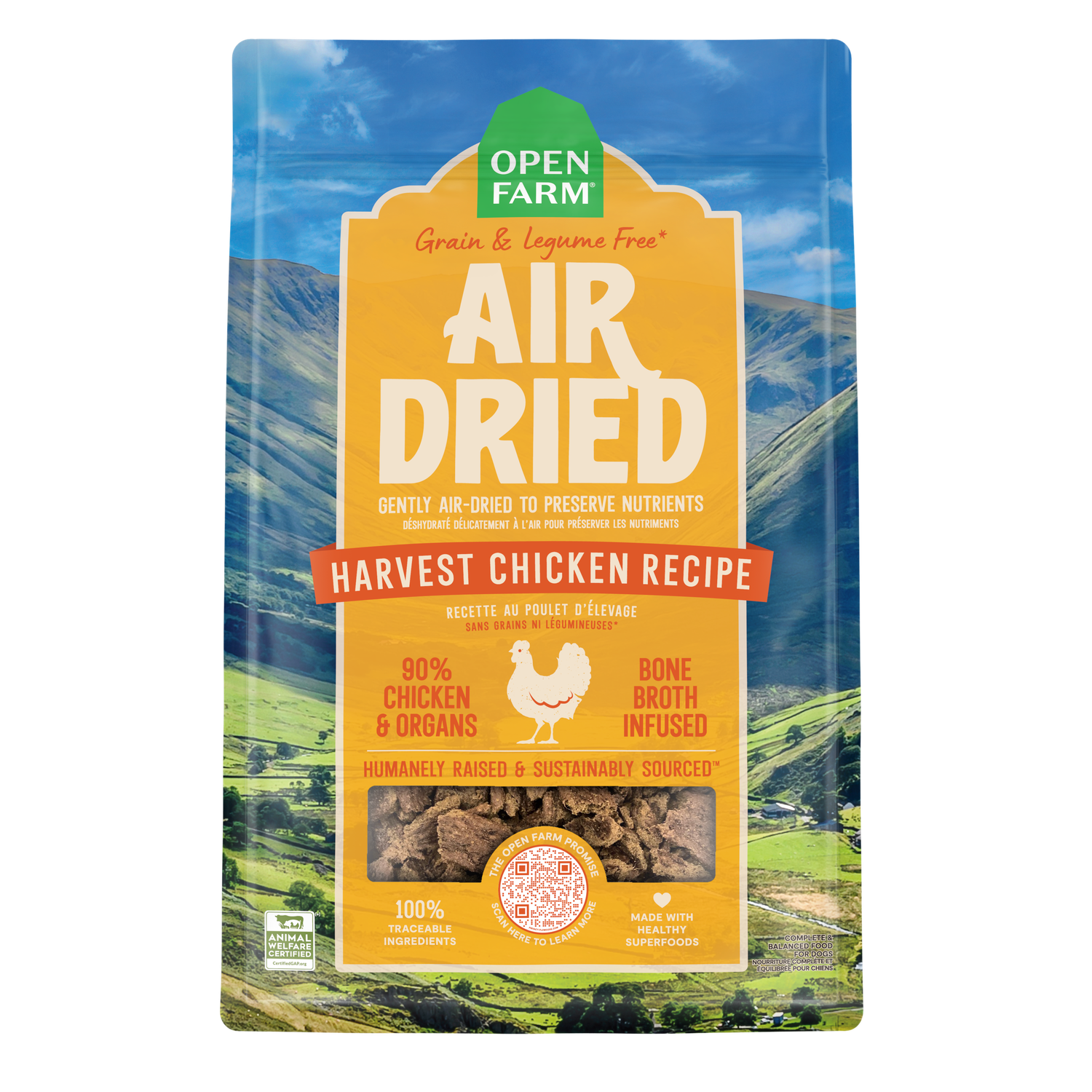 Open Farm Air Dried Harvest Chicken Recipe for Dogs