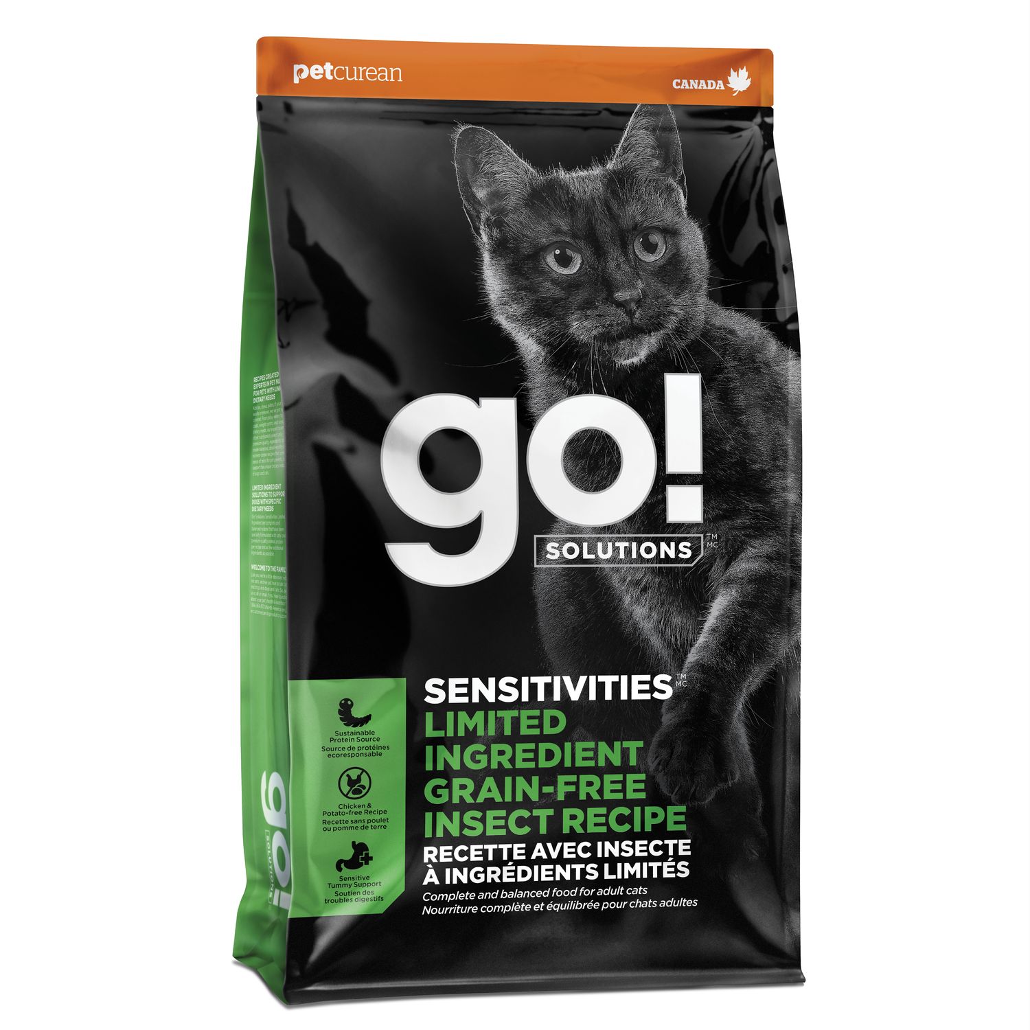 Go! Solutions Sensitivities Limited Ingredient Grain Free Insect recipe for cats