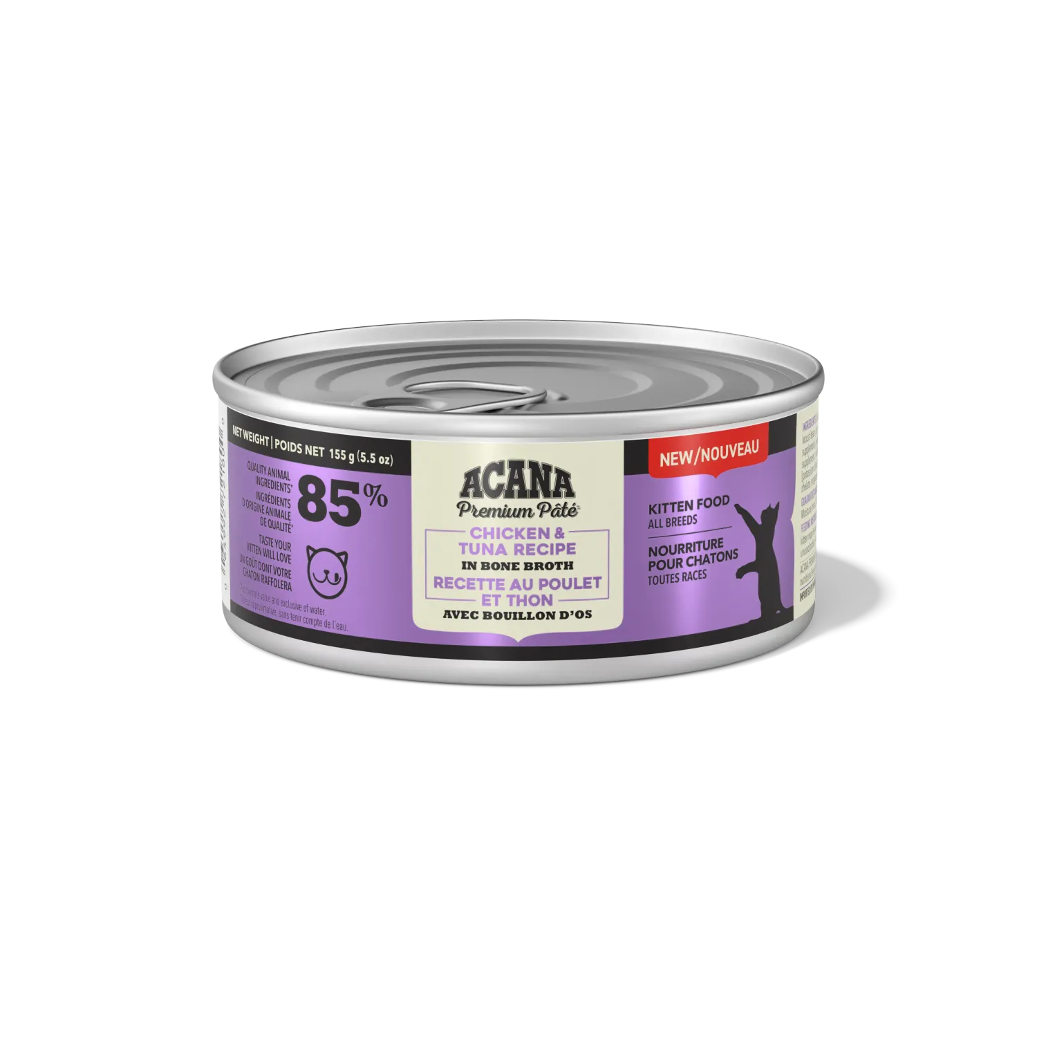 Acana Premium Pate Chicken &amp; Tuna Recipe in Bone Broth Kitten 5.5 oz