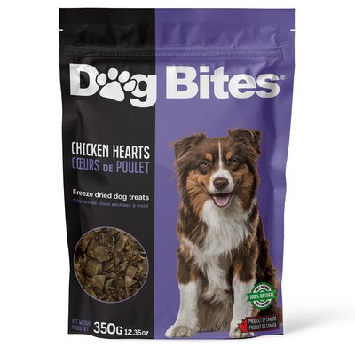 Dog Bites Freeze Dried Chicken Hearts Dog Treat 90gm