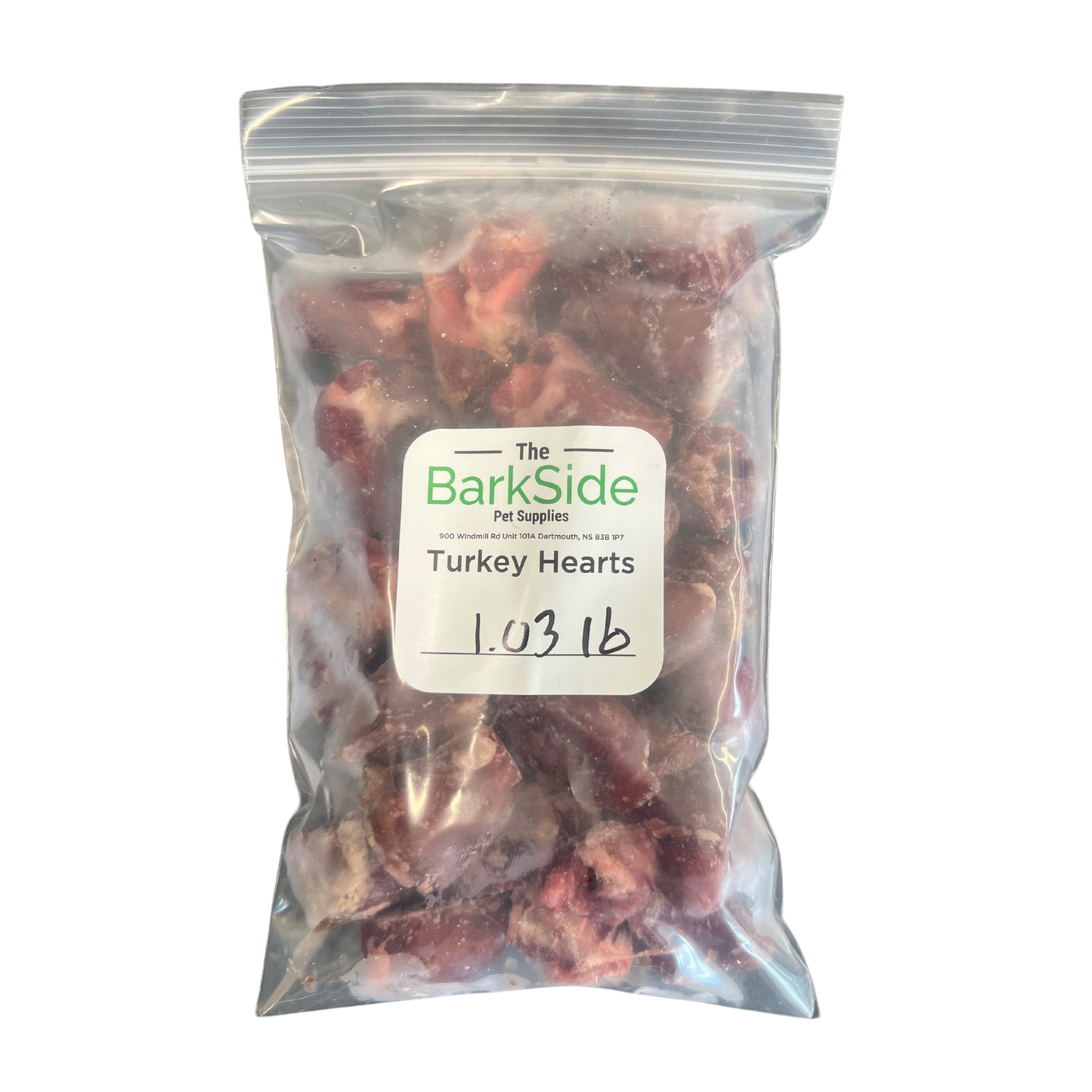 Barkside Raw Turkey Hearts