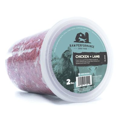 Raw Performance Chicken + Lamb Blend Tub 2 lb
