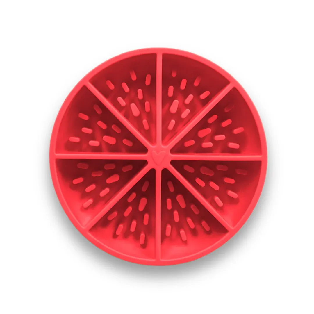 Dog&#39;s Crush Slow Feeder Bowl - Grapefruit