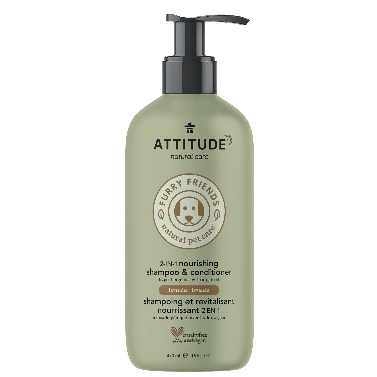Attitude 2-in-1 Nourishing Shampoo &amp; Conditioner for Pets 473 ml