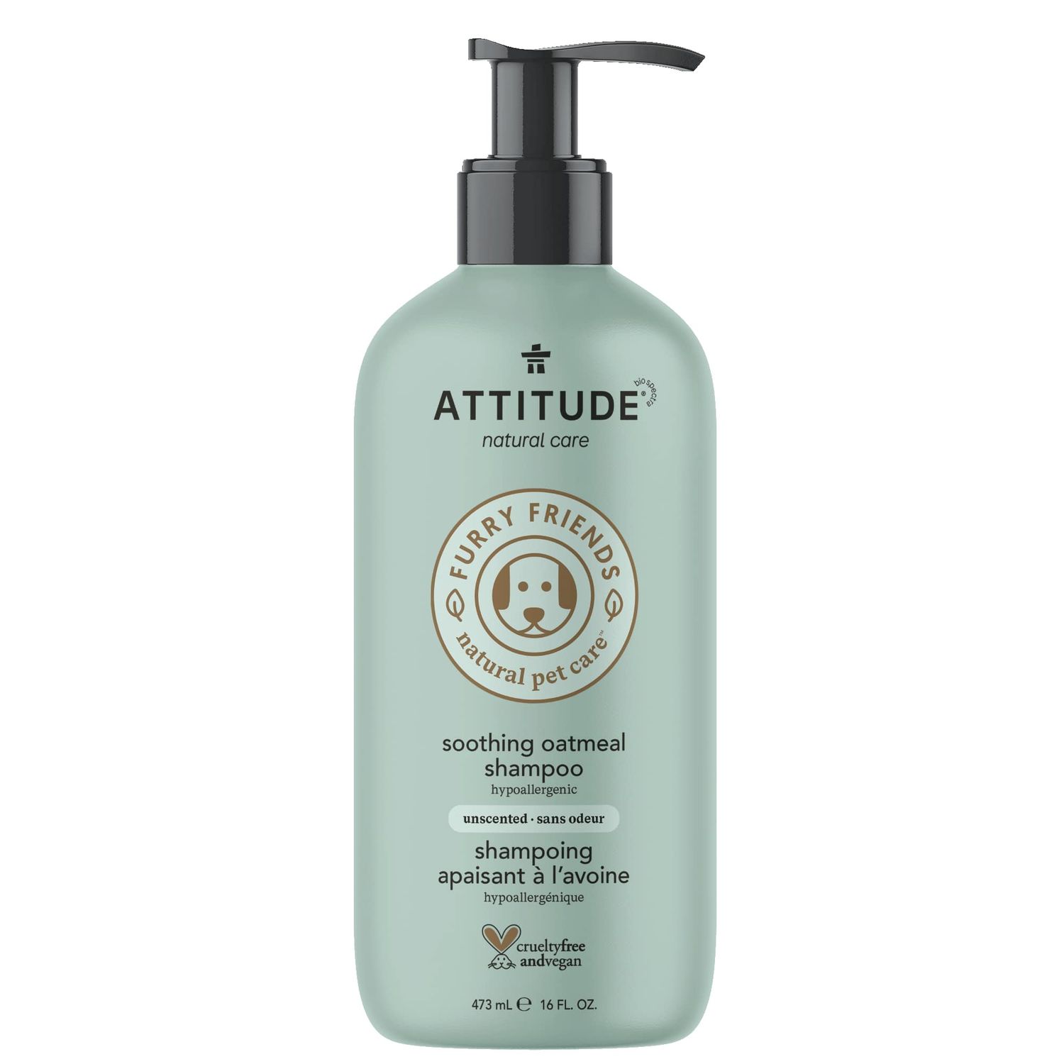 Attitude Soothing Oatmeal Shampoo for Pets 473 ml